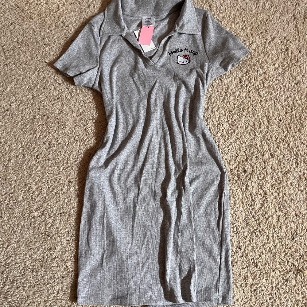 Hello Kitty Heather Gray Polo Dress